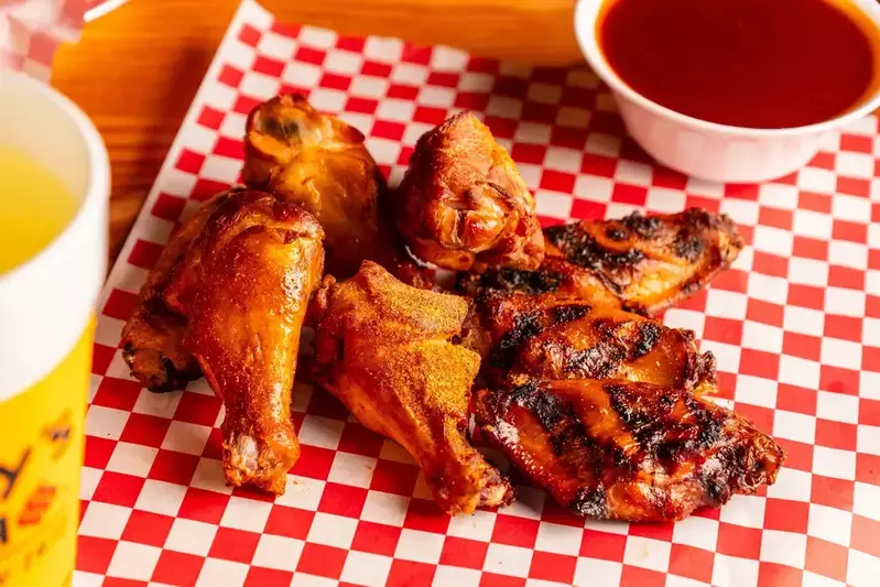 smoked wings at Buddy's Bar-b-q